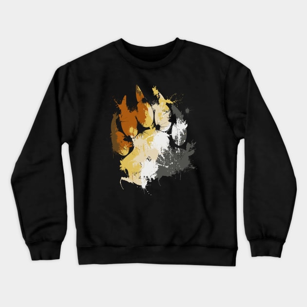 Gay Bear Pride Paw Crewneck Sweatshirt by ArtDiggs